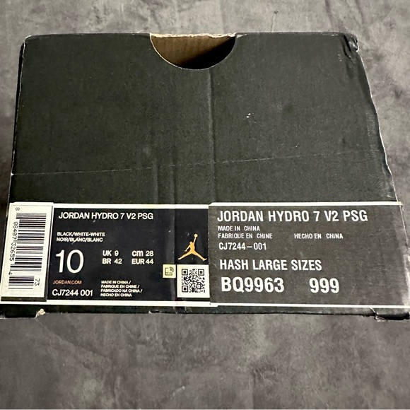 Nike Air Jordan Hydro 7 V2 Slide - PSG Paris Saint-Germain - Size 10 - Picture 5 of 5